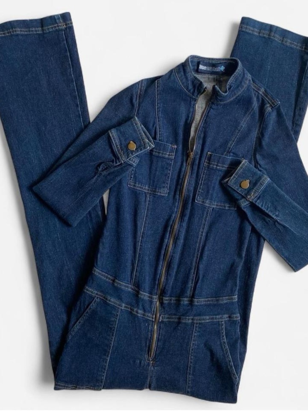 Vintage 90s blue denim jumpsuit